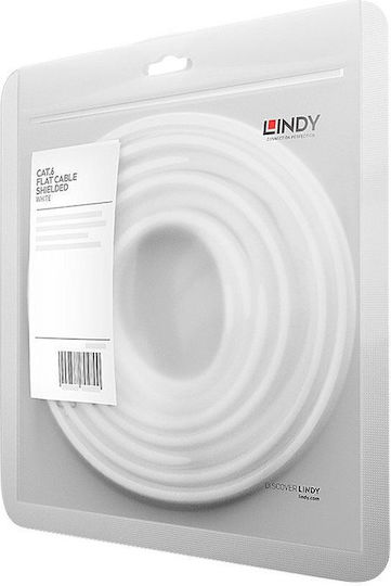 Lindy Равен U/FTP (STP) Кат.6 (Gigabit) Мрежов Кабел Ethernet 2м Бял