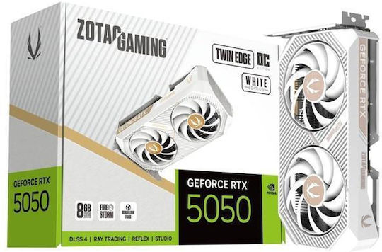 Zotac GeForce RTX 5050 8GB GDDR6 Twin Edge White Graphics Card