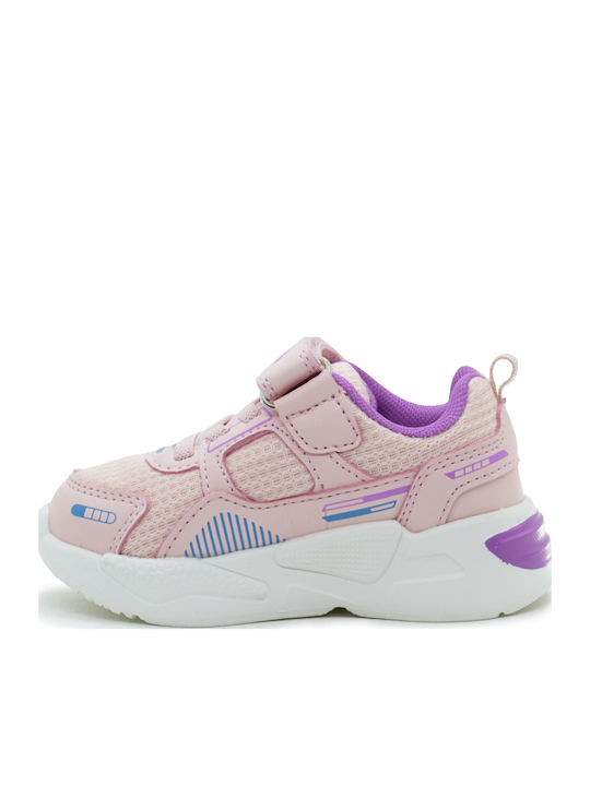 Killington 3 Kinder Sneakers mit Klettverschluss Rosa