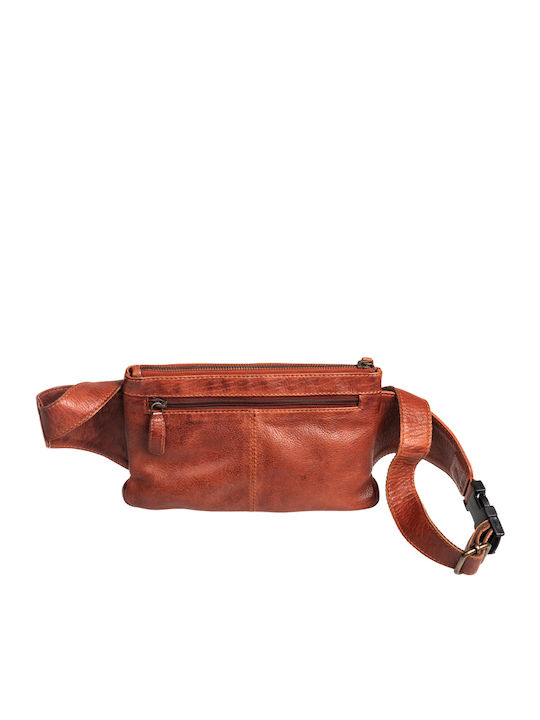 Leather Waist Bag Tabac Brown
