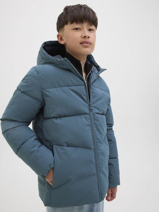 Kinder Steppjacke mit Kapuze Blue