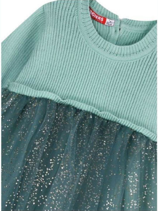 Kinderkleid Langärmelig Tüll Pink