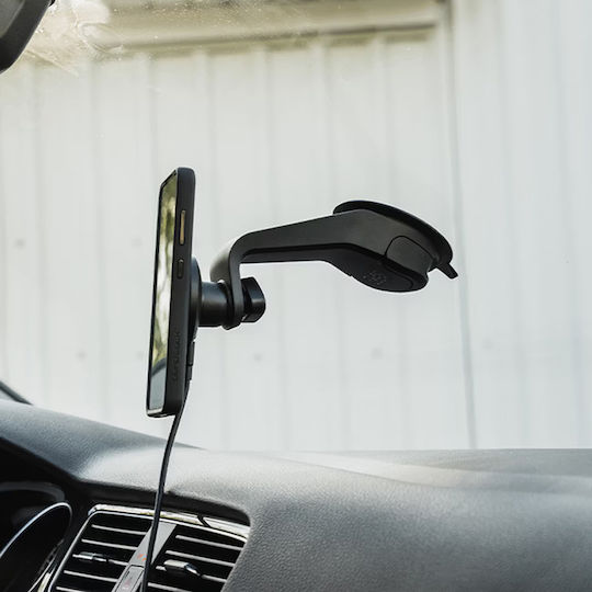 Quad Lock Car Mobile Mount with Adjustable Hooks Black
