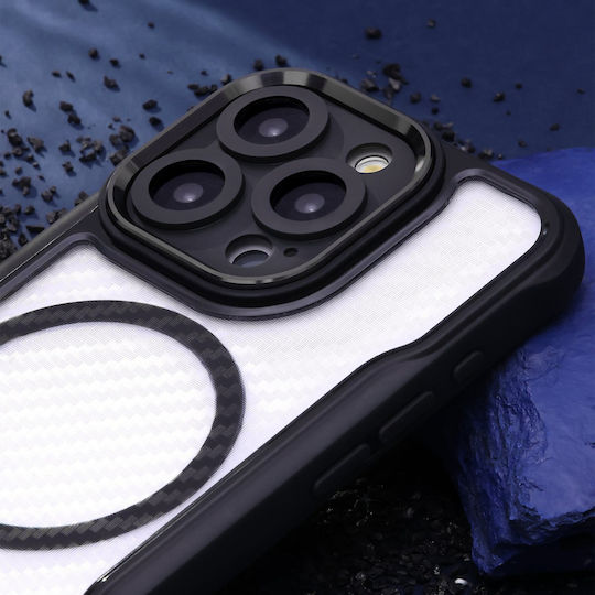 TelForceOne Defender Carbon Mag Back Cover Σιλικόνης / Πλαστικό 2mm Μαύρο (iPhone 18 Pro Max / 17 Pro Max)