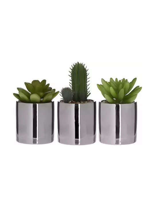 Artificial Plant in Small Pot Cactus Small pot 12cm (Various Designs) Inart