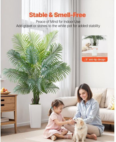 Vevor 1829 Mm Künstliche Areca-Palme Topfpflanze Für Zuhause Büro