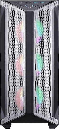 GameMax Brufen C1 Gaming Middle Tower Carcasă Calculator cu Fereastră Laterală și Iluminare ARGB Negru