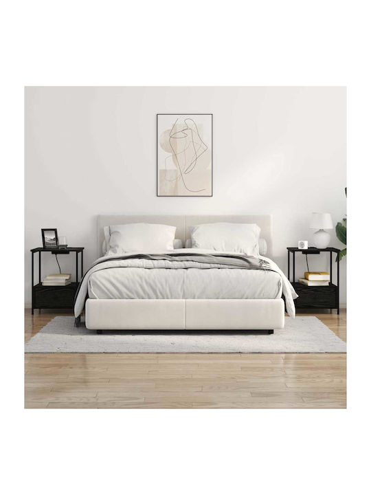 Nachttisch Black oak 42x41x56cm