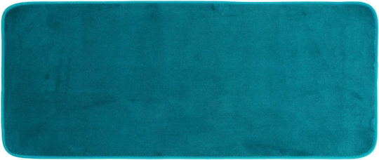 Rutschfest Badematte Synthetisch,Polyester/Cotton/Leather Rechteckig L-C Vitamine 1801456 Emeraude 50x120cm