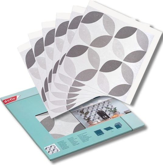 Wandsticker Kacheln Grau/Weiß 6Stücke 30.5x30.5cm d-c-fix