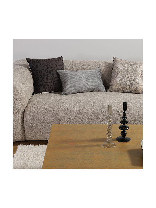 Nef-Nef Homeware Sofa-Kissen Zesten aus Samt Grau 35x50cm