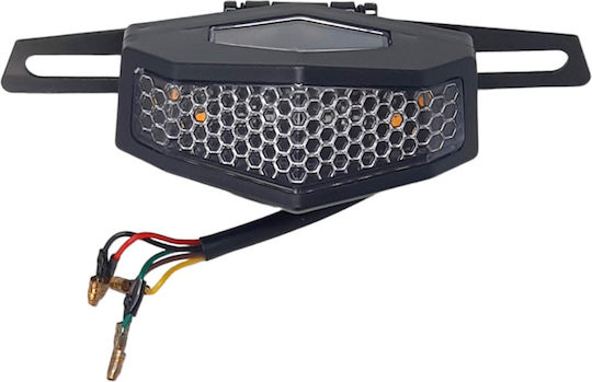Rücklicht Led Φλάς Motorrads 1Stück 12V Universal Jn-2810 Weiß Oem
