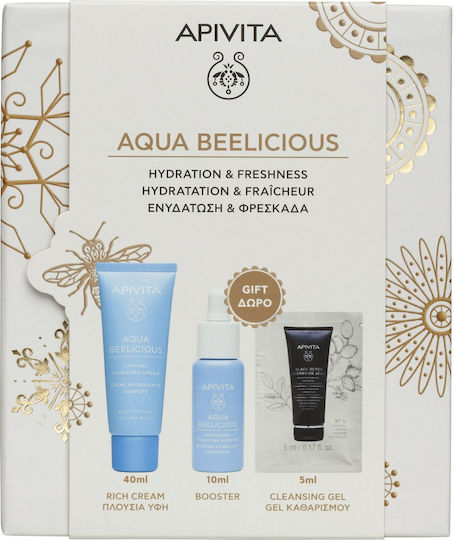 Apivita Aqua Beelicious Skin Care Set for Moisturizing 3pcs