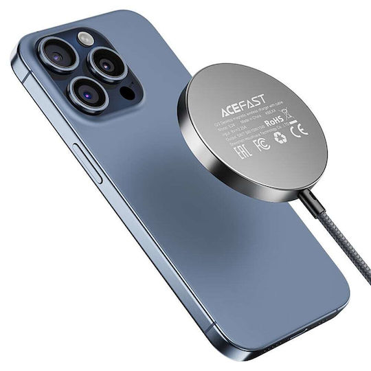 Acefast Kabelloses Ladegerät Qi2 15W Gray (E24)