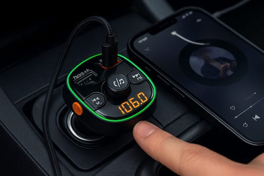 Akai Proffesional FM Transmitter Car Fmt54t with Bluetooth / USB