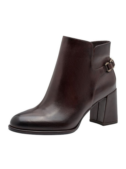 Leder Stiefeletten Damen Braun