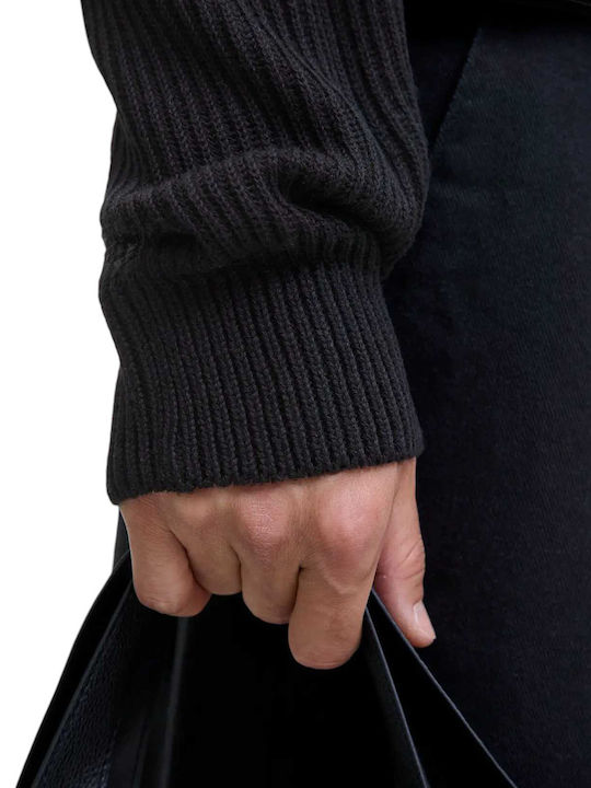 Langarm Pullover Schwarz