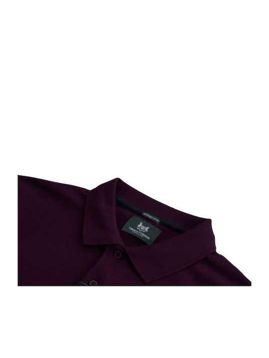 Polo Herrenbluse Kurzarm Lila