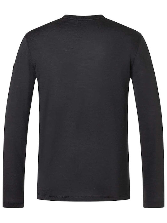 Langarm-Pullover Schwarz