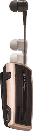 iXchange UA-28 V2.0 In-ear Bluetooth Handsfree Ακουστικό Πέτου Χρυσό