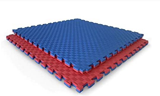 Viking Double Sided Red/Blue Puzzle Gym Mat 100x100x3cm 1 Piece
