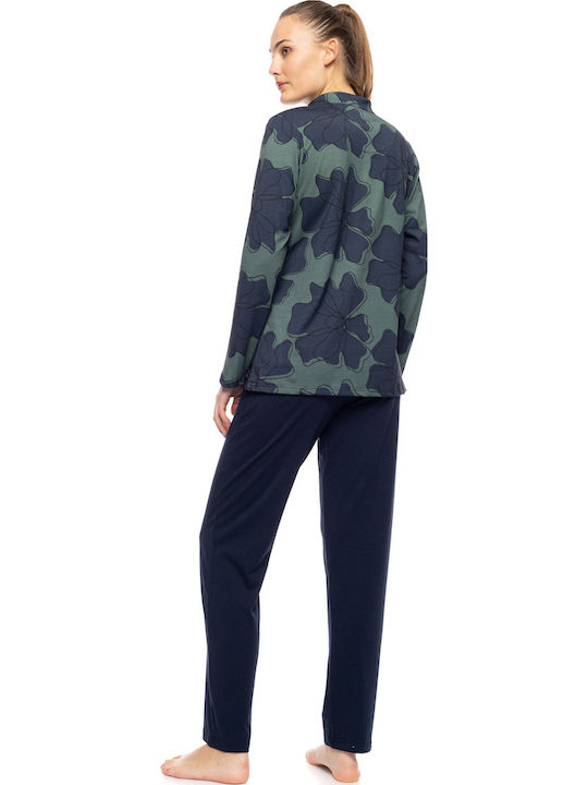 Pink Label Winter Women's Pyjama Set Navy