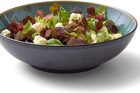 Bitz Salatschüssel Keramik Schwarz 24x24cm 1Stück