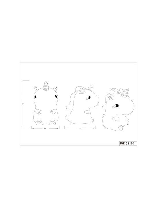 Trio Lighting Lampă decorativă pentru copii Alb 15x13.3x15εκ.