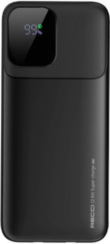 Recci RPB-P67 Power Bank 10000mAh 22.5W Μαύρο
