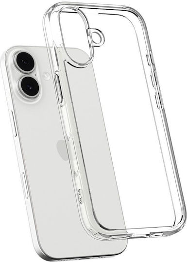 Spigen Ultra Hybrid Umschlag Rückseite Kunststoff / Silikon 1.2mm Crystal Clear (iPhone 17)