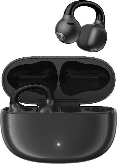 Edifier Comfo Q Open Ear Bluetooth Handsfree Ακουστικά με Αντοχή στον Ιδρώτα και Θήκη Φόρτισης Μαύρα