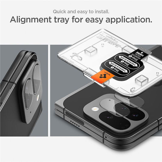 Spigen Optik EZ Fit Προστασία Κάμερας Tempered Glass Διάφανο για το Google Pixel 9 Pro Fold