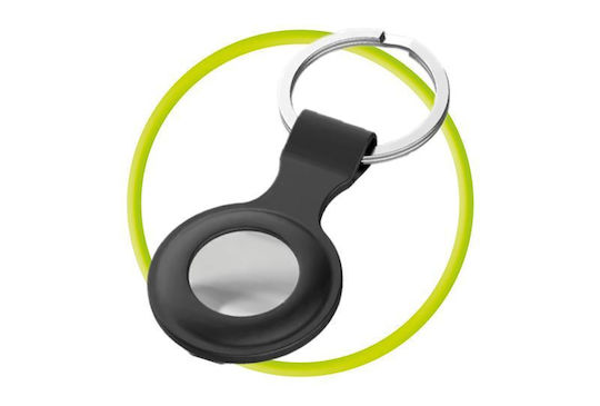 Mobile Origin Θήκη Μπρελόκ Σιλικόνης για AirTag σε Μαύρο χρώμα