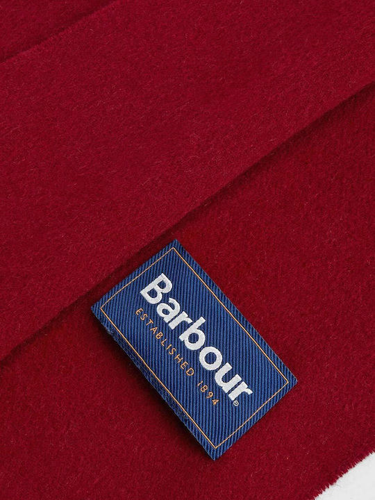 Lambswool Men's Wool Scarf Red