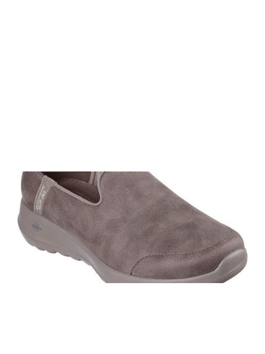 Go Walk Joy Women's Slip-On Leather Brown