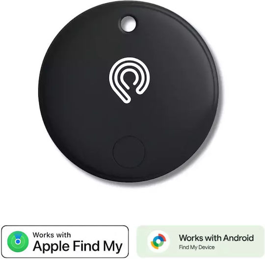 Hyperloq MiniTag Dual Apple Find My & Google Find Hub Black