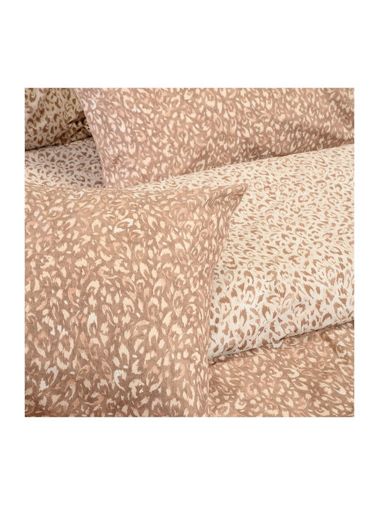 Melinen Leo Übergröße Bettbezug 225x245 Mocca