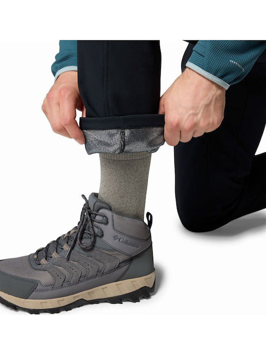 Columbia Trail Omni-heat Pant Ανδρικό Μακρύ Παντελόνι Πεζοπορίας Μαύρο