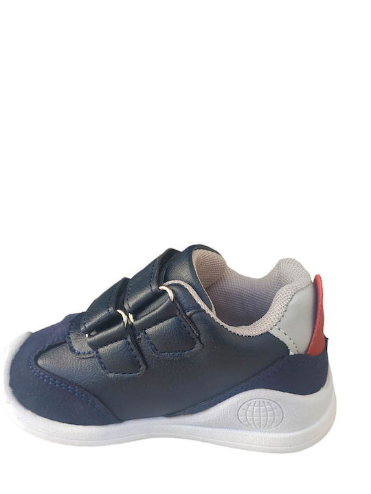 Παιδικά Sneakers με Σκρατς Navy Μπλε
