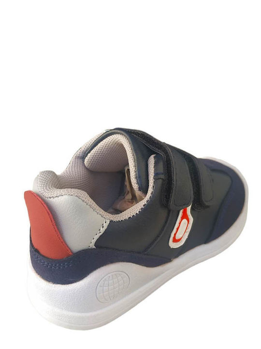 Παιδικά Sneakers με Σκρατς Navy Μπλε