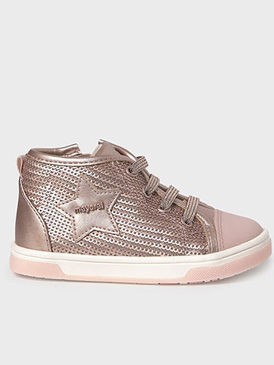 Kinder Sneakers Hoch Rosa