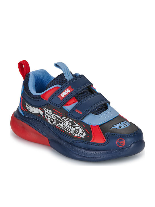 Kids Sneakers with Scratch & Lights Blue