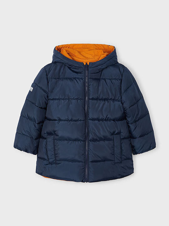 Kids' Casual Jacket Double Sided with Hood Orange