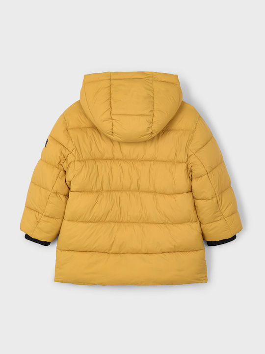 Kids' Casual Jacket Long with Hood Mustard