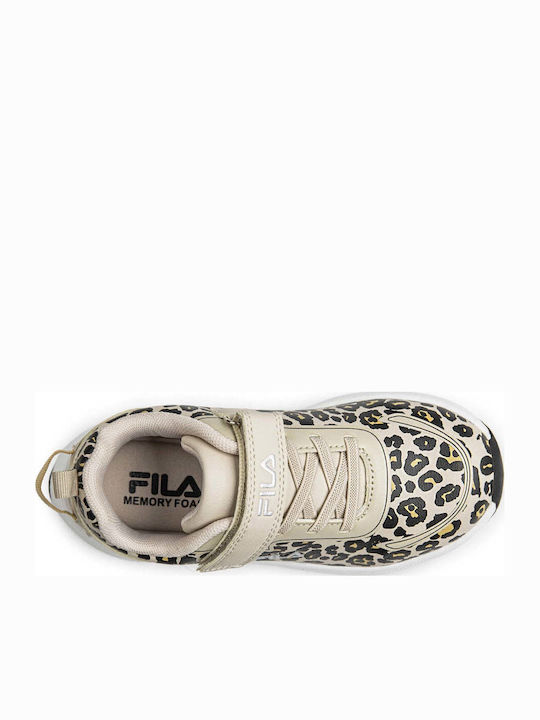Memory Παιδικά Sneakers με Σκρατς Μπεζ