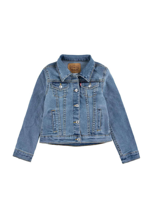 Kids' Denim Jacket Short Blue