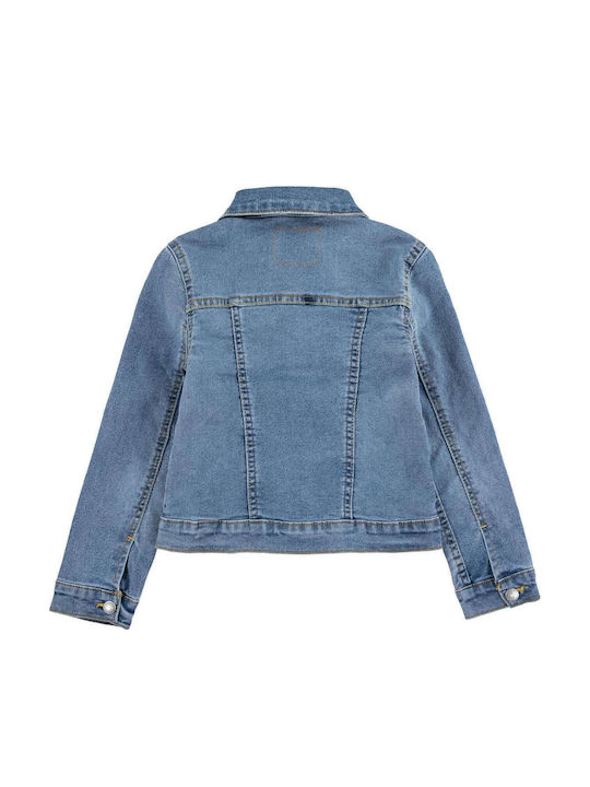 Kids' Denim Jacket Short Blue