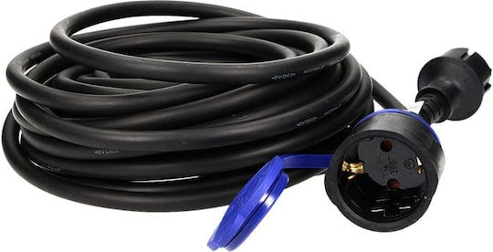Redled Waterproof Extension Cable Cord 3 x 1.5mm²/30m Black