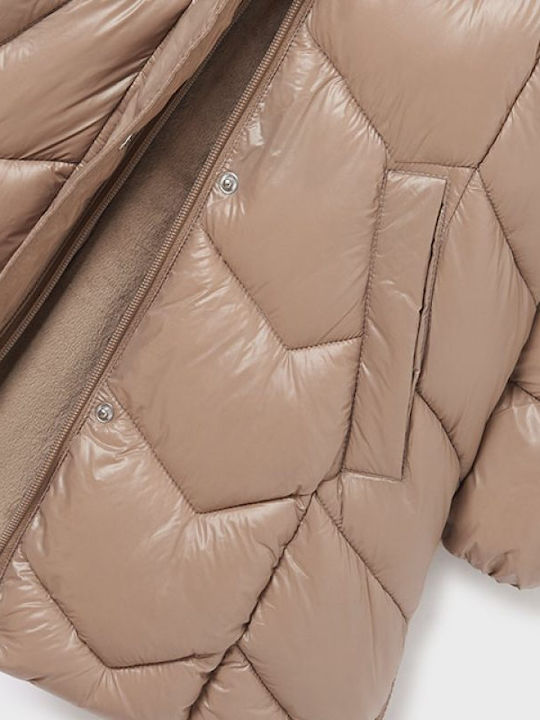 Ecofriends Kids Parka Long Hooded Brown