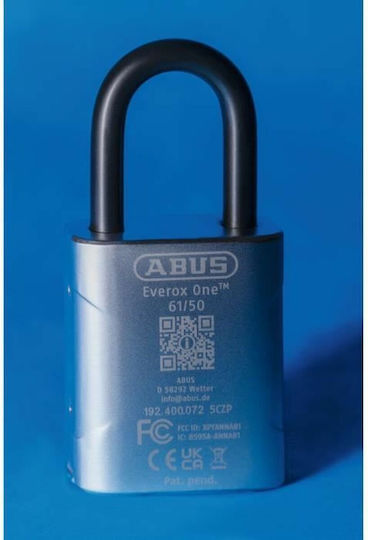 Abus Steel Padlock Brass Bluetooth Silver 1pcs